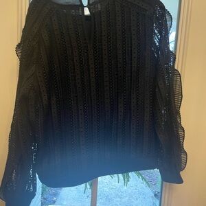 Daniel Rainn Black Lace Blouse